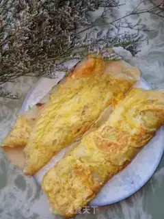 Make Cream-bread roll eggs step 9