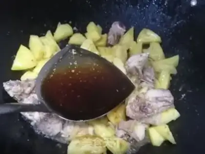 Make Pineapple chicken step 3