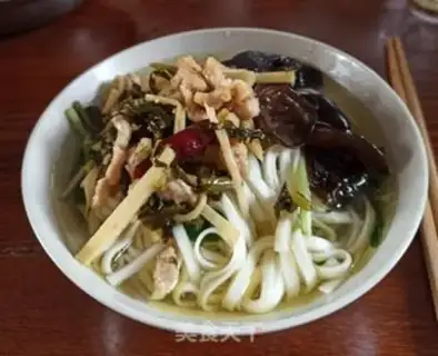 Make Snow pickles and chicken noodles step 5