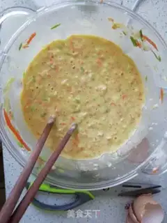 Make Eggs and vegetables step 2