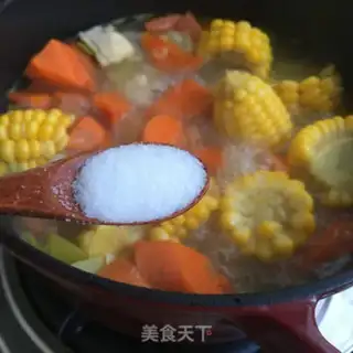 Make Corn carrot steak soup step 10