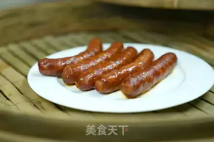 Make Orchid fried sausage step 1