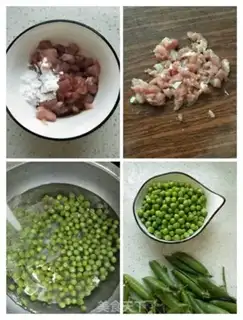 Make Meatloaf and sweet peas step 1