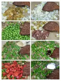 Make Meatloaf and sweet peas step 4