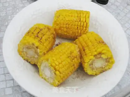 Make Charcoal barbeque corn step 0