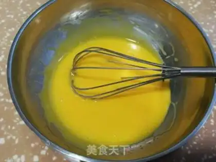 Make Spinach steam cake step 2