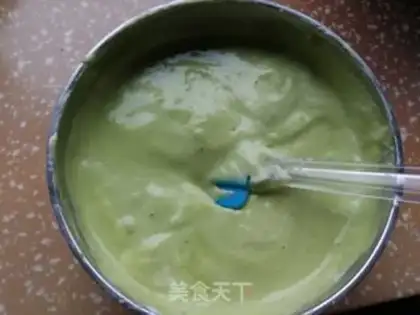Make Spinach steam cake step 8