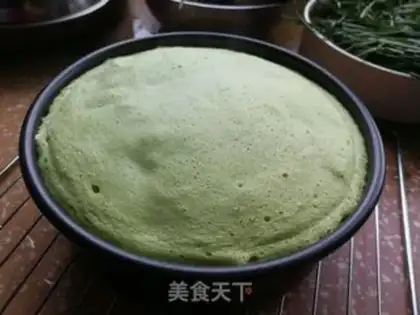 Make Spinach steam cake step 12