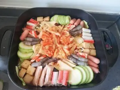 Make The Korean army fire pot step 5
