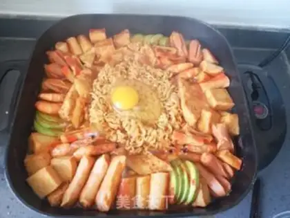 Make The Korean army fire pot step 8