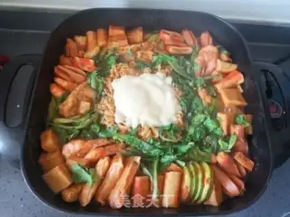 Make The Korean army fire pot step 11