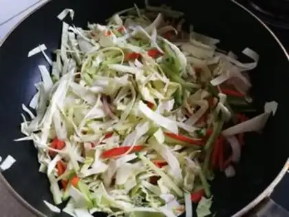 Make The rice noodles step 5