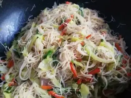 Make The rice noodles step 6