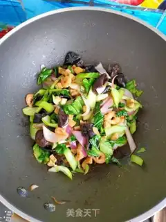 Make Tofu shrimp fried vegetables step 14