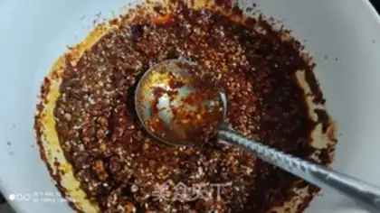 Make Spicy oil step 11