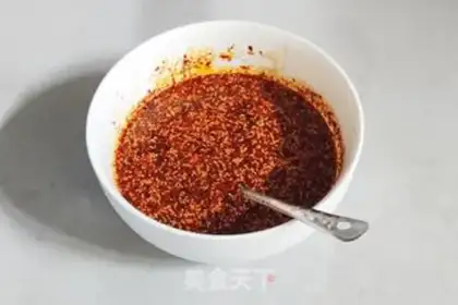 Make Spicy oil step 14