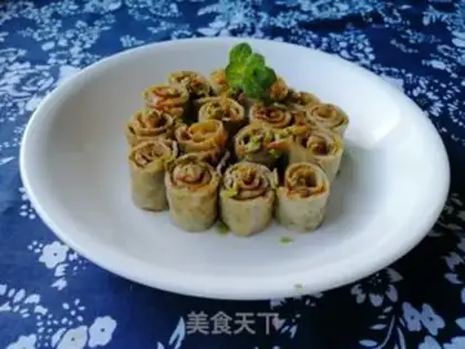 Make Scribble egg rolls step 8