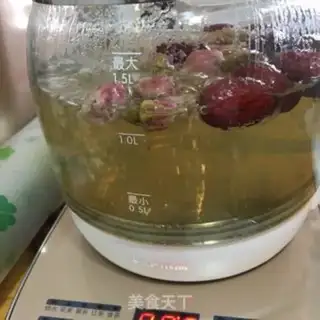 Make Rose palm tea step 2
