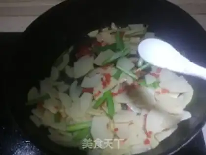 Make Spring fried meat step 7
