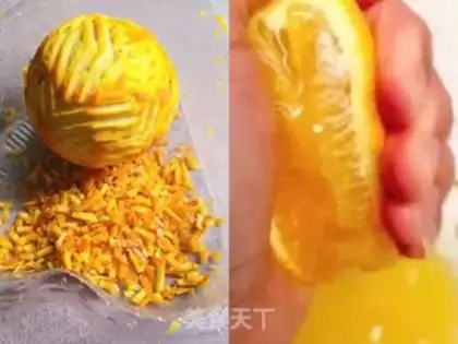 Make Orange sponge cake step 1