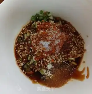 Make Red oil noodles step 1