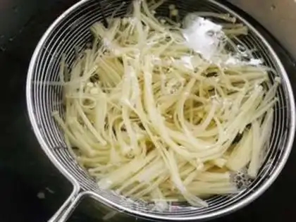 Make Frozen needle mushrooms step 6