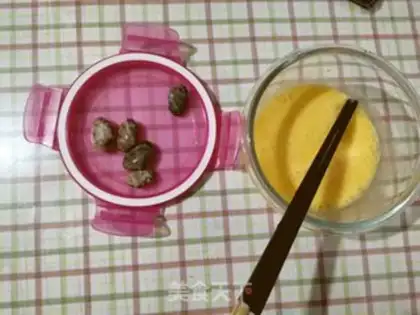Make Flower clams and eggs step 0