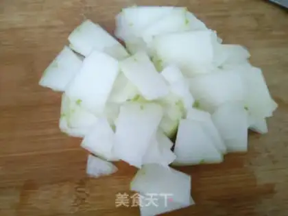 Make Eggs and melons step 1