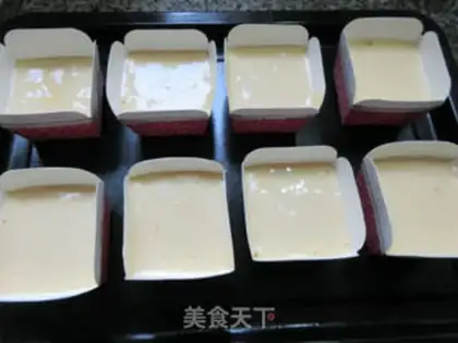 Make Paper cups of salad and orange cake step 8