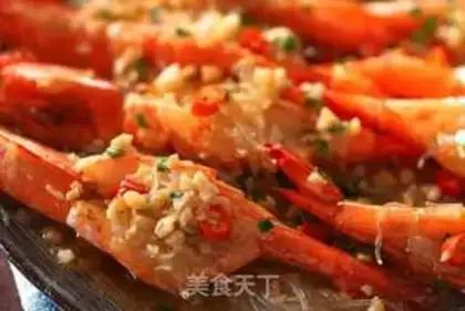Make Garlic back shrimp step 4