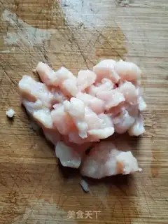 Make Chicken-dried pea corn step 1
