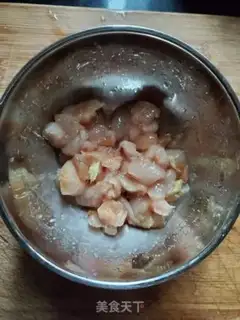 Make Chicken-dried pea corn step 2