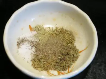 Make Charcoal roasted vanilla shrimp step 1