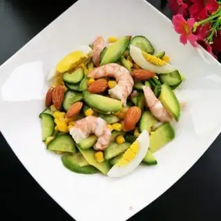 Make Cream shrimp salad step 8