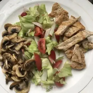 Make A sip of chicken double-fried salad step 17