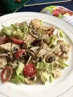 Make A sip of chicken double-fried salad step 20
