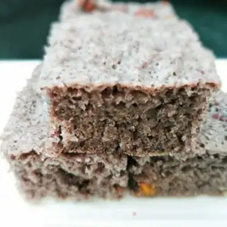 Make Milk and black rice cake step 0