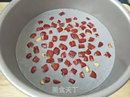Make Milk and black rice cake step 5