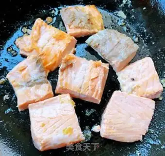 Make Burn the salmon tofu step 7