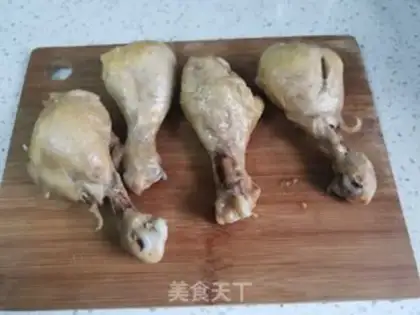Make Chicken legs and eggs step 4