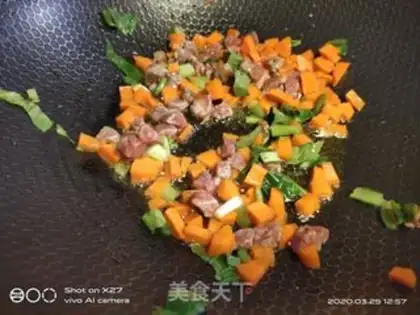 Make Chest beef fried rice step 2