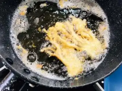 Make Fried golden mushrooms step 3