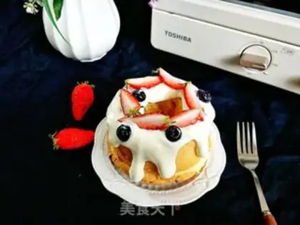 Make Butter strawberry cake step 19