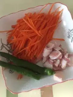 Make Carrot, bean peel step 1