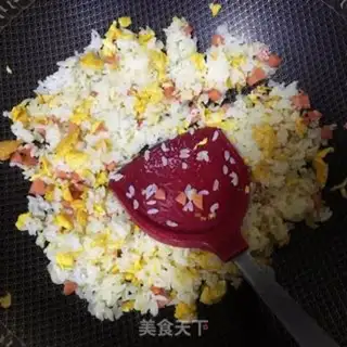 Make Godmother ham and rice step 4