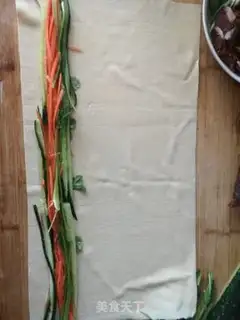 Make Three-swidth bean rolls step 4