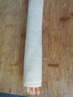Make Three-swidth bean rolls step 5