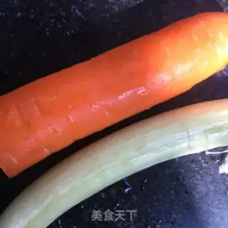 Make Spinach with carrots step 1