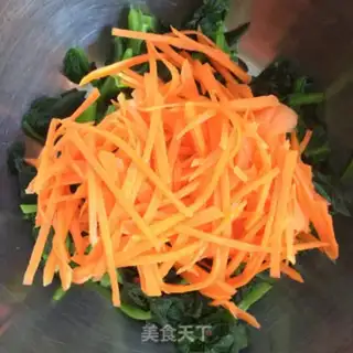 Make Spinach with carrots step 7