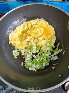 Make Shrimp fried eggs step 6
